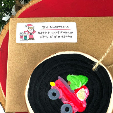Return Address  Label Santa Mail