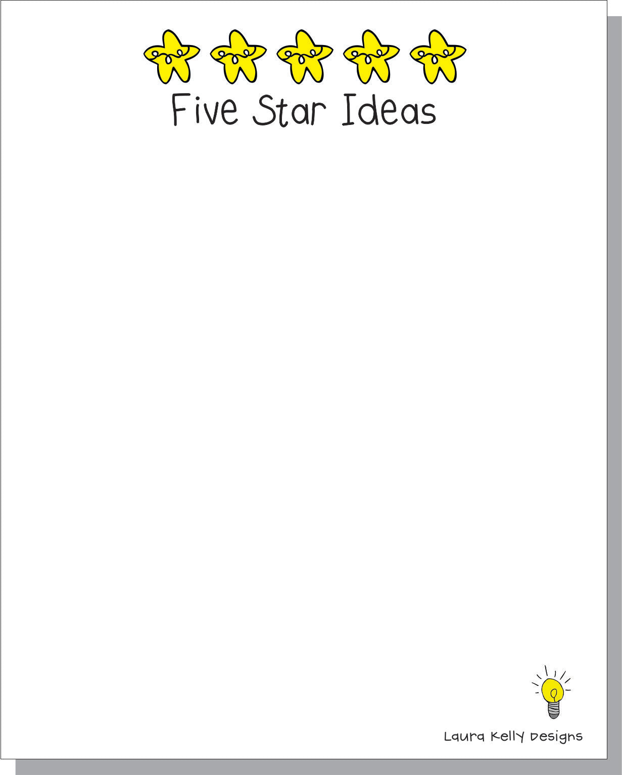 Mini Memo Pad - Ideas