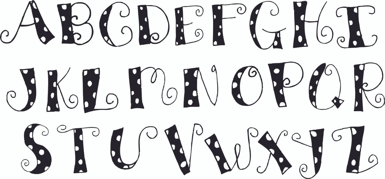 Return Address Label Dots Initial