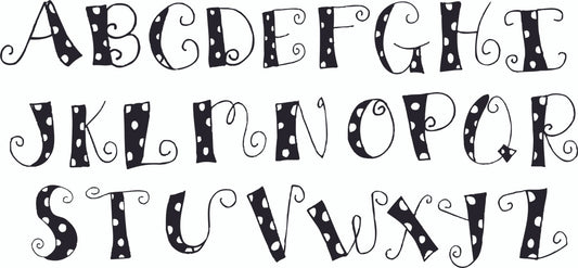 Big Dots Initial Note Cards - Quantity 50