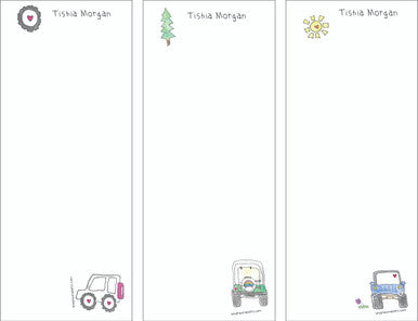 Magnetic List Memo Pad - Jeeps