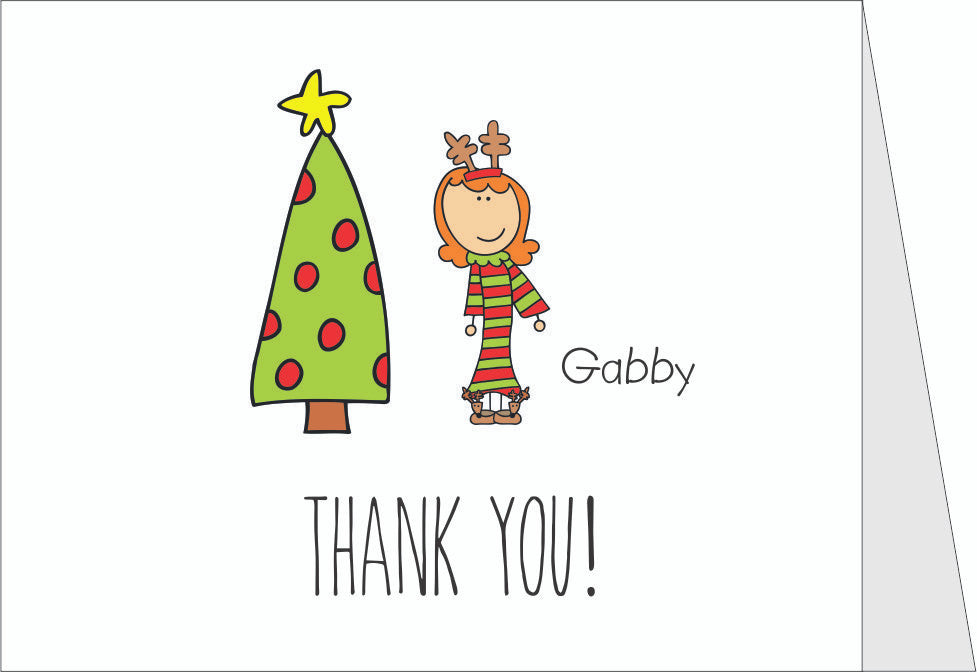 Me and My Peeps Individual Character Holiday Thank You Note Cards _ Qty 50