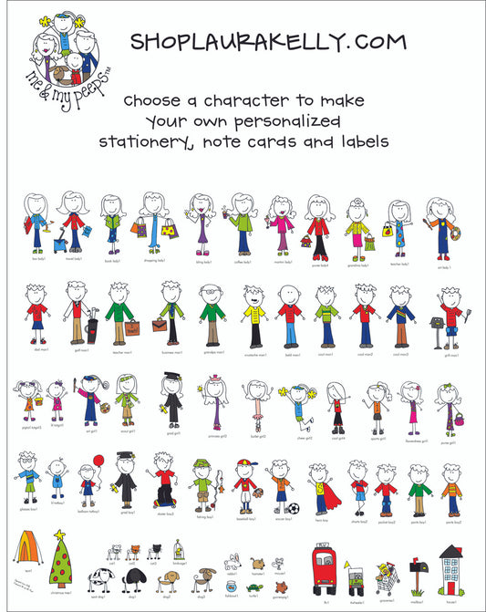 Memo Pad Set - Single Person Design