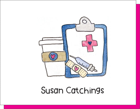 Medical Cuteness Nurse Note Cards - Quantity 50