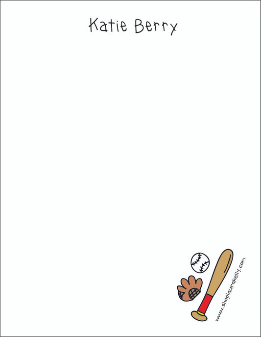 Memo Pad Set - Baseball