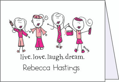Miracle Girls Note Cards - Quantity 50