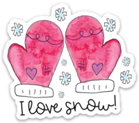 Vinyl Sticker-Mittens