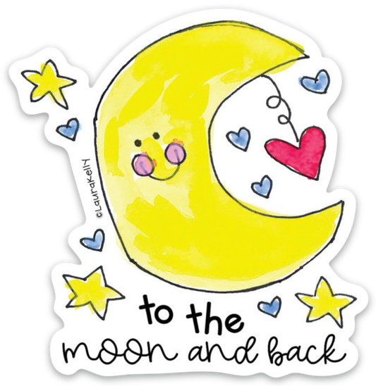 Vinyl Sticker-Moon