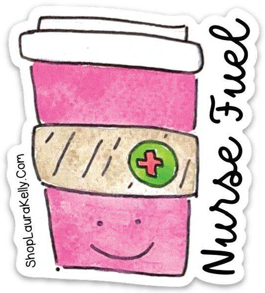 Nurse Fuel Vinyl Sticker