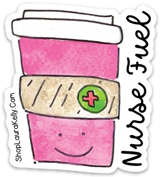 Nurse Fuel Vinyl Sticker