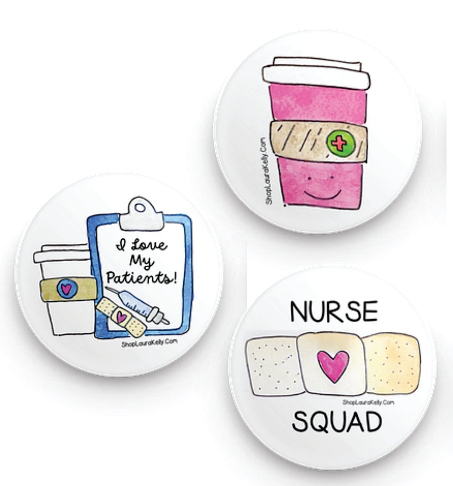 Nurse Button Gift Set With Bag