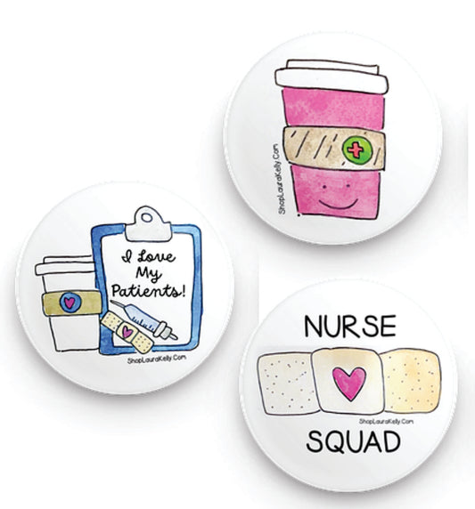 Nurse Buttons Set