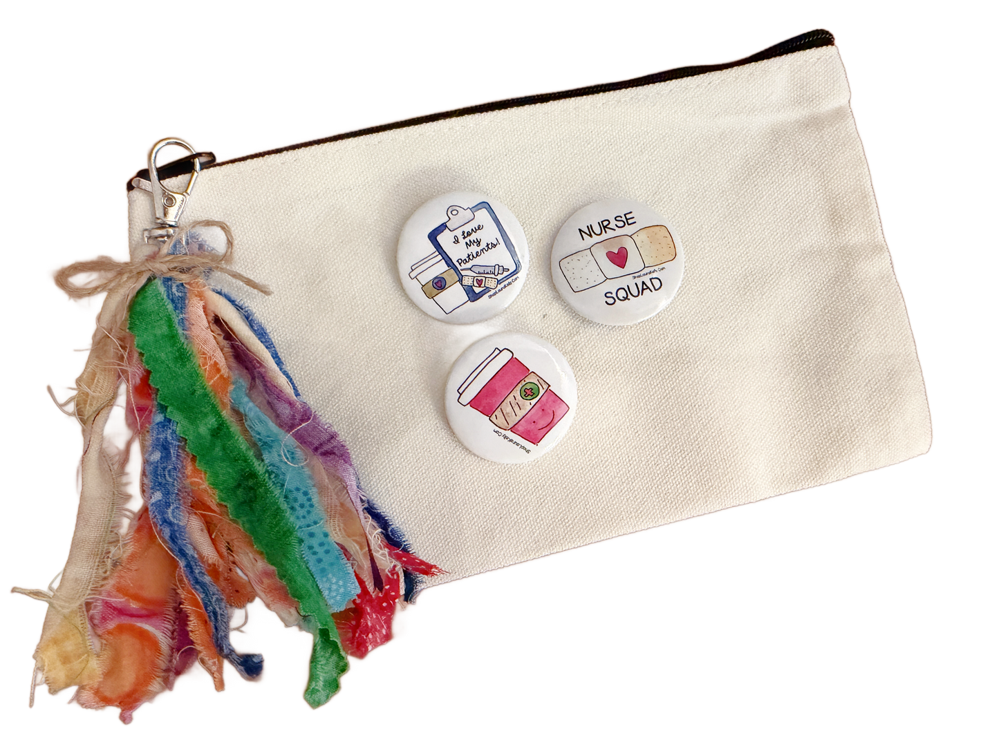 Nurse Button Gift Set With Bag