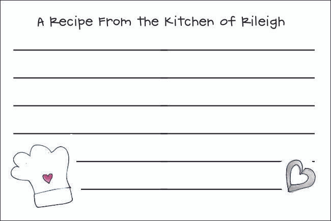 Personalized Recipe Cards