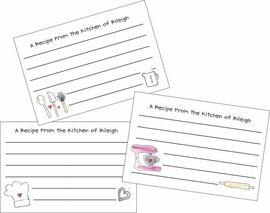 Personalized Recipe Cards