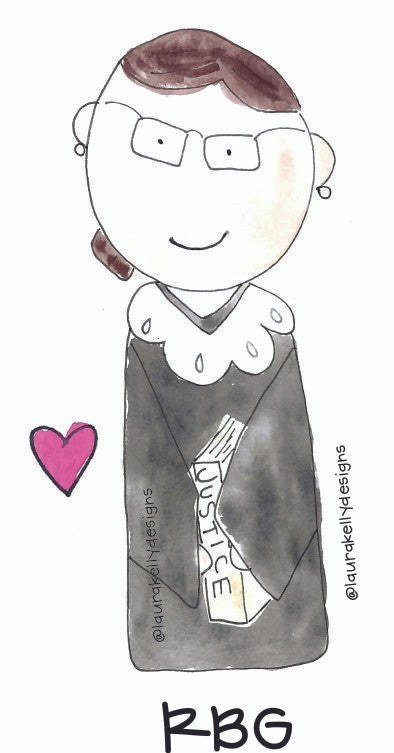 Ruth Bader Ginsburg Acrylic Pin
