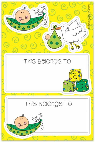 Sticker Sheet - Baby