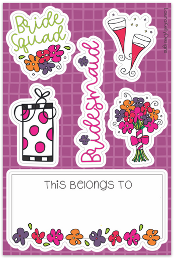 Sticker Sheet - Bridal Party
