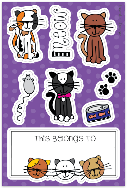 Sticker Sheet - Cats