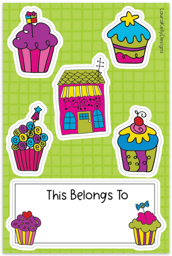 Sticker Sheet - Cupcakes