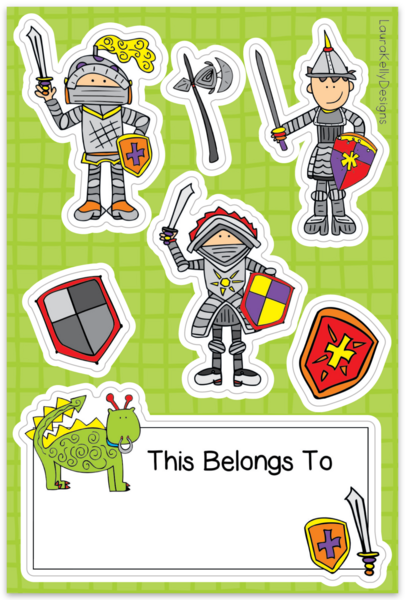 Sticker Sheet - Knights