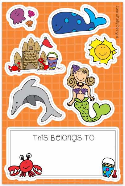Sticker Sheet - Mermaid