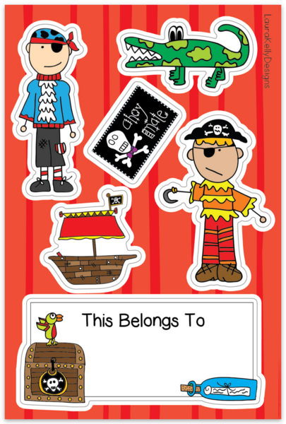 Sticker Sheet - Pirate