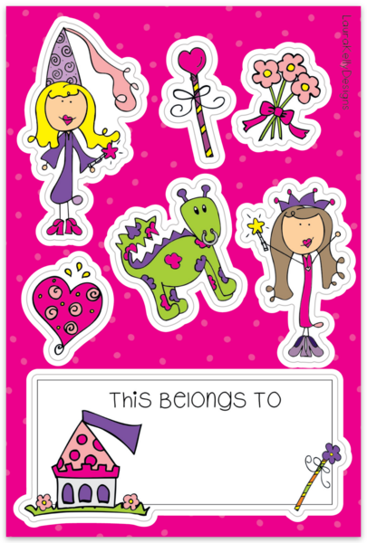 Sticker Sheet - Princess