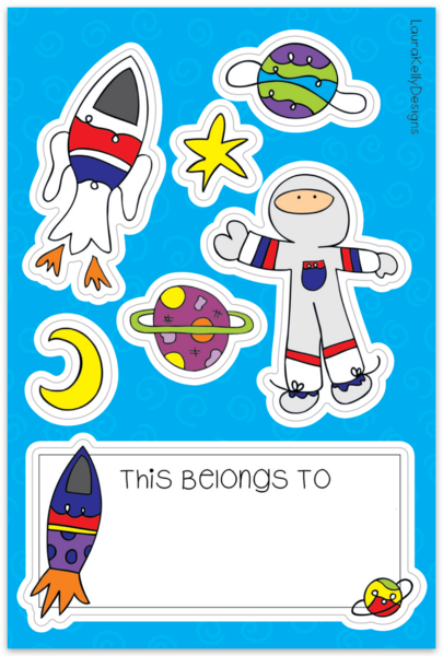 Sticker Sheet - Space