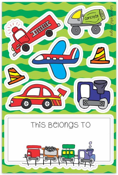 Sticker Sheet - Transportation