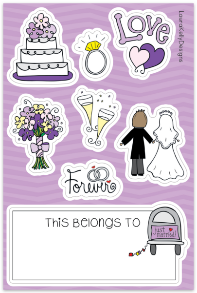 Sticker Sheet - Wedding