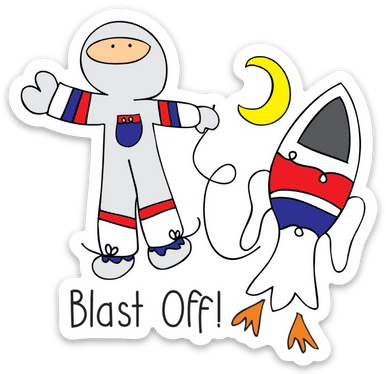 Vinyl Sticker-ASTRONAUT