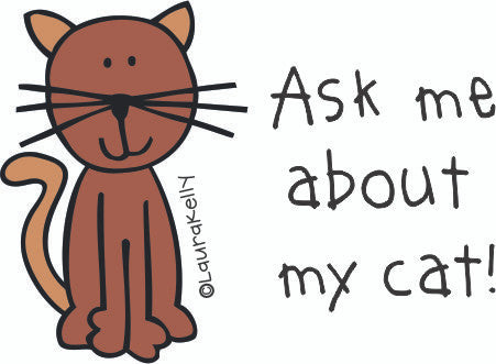 Vinyl Sticker - Ask Me Cat