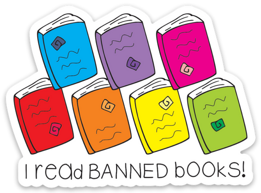Vinyl Sticker-BANNED BOOKS
