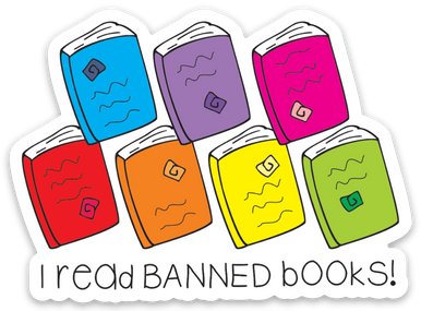 Vinyl Sticker-BANNED BOOKS