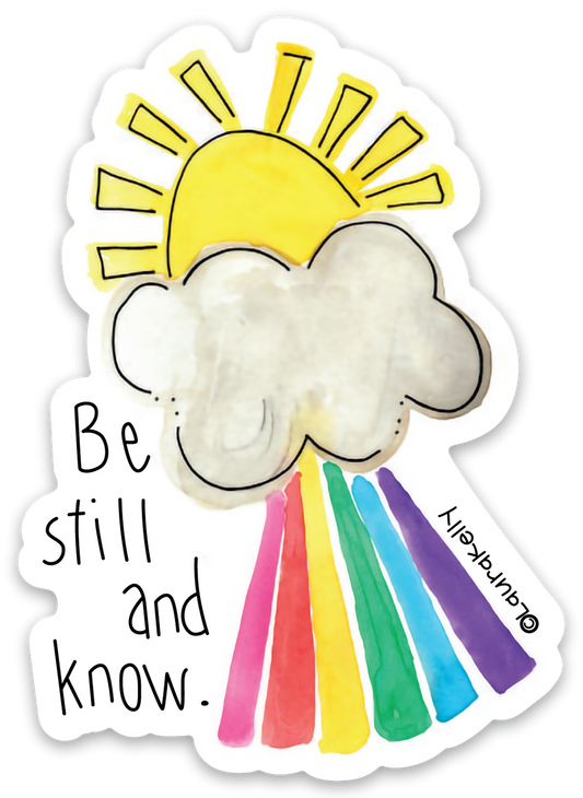 Vinyl Sticker-BE STILL