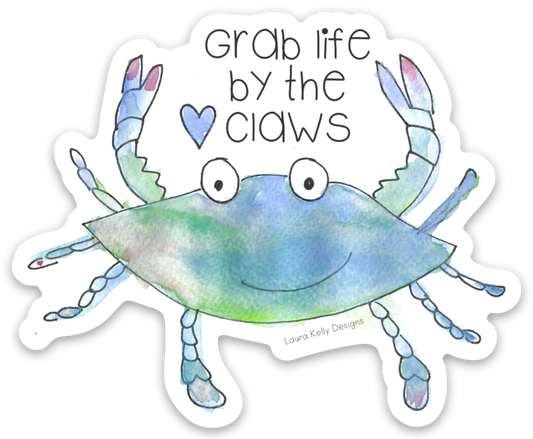 VINYL STICKER - BLUE CRAB