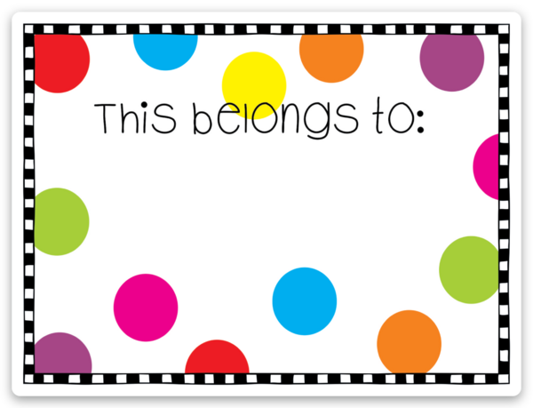 VINYL STICKER - BELONGS TO DOTS