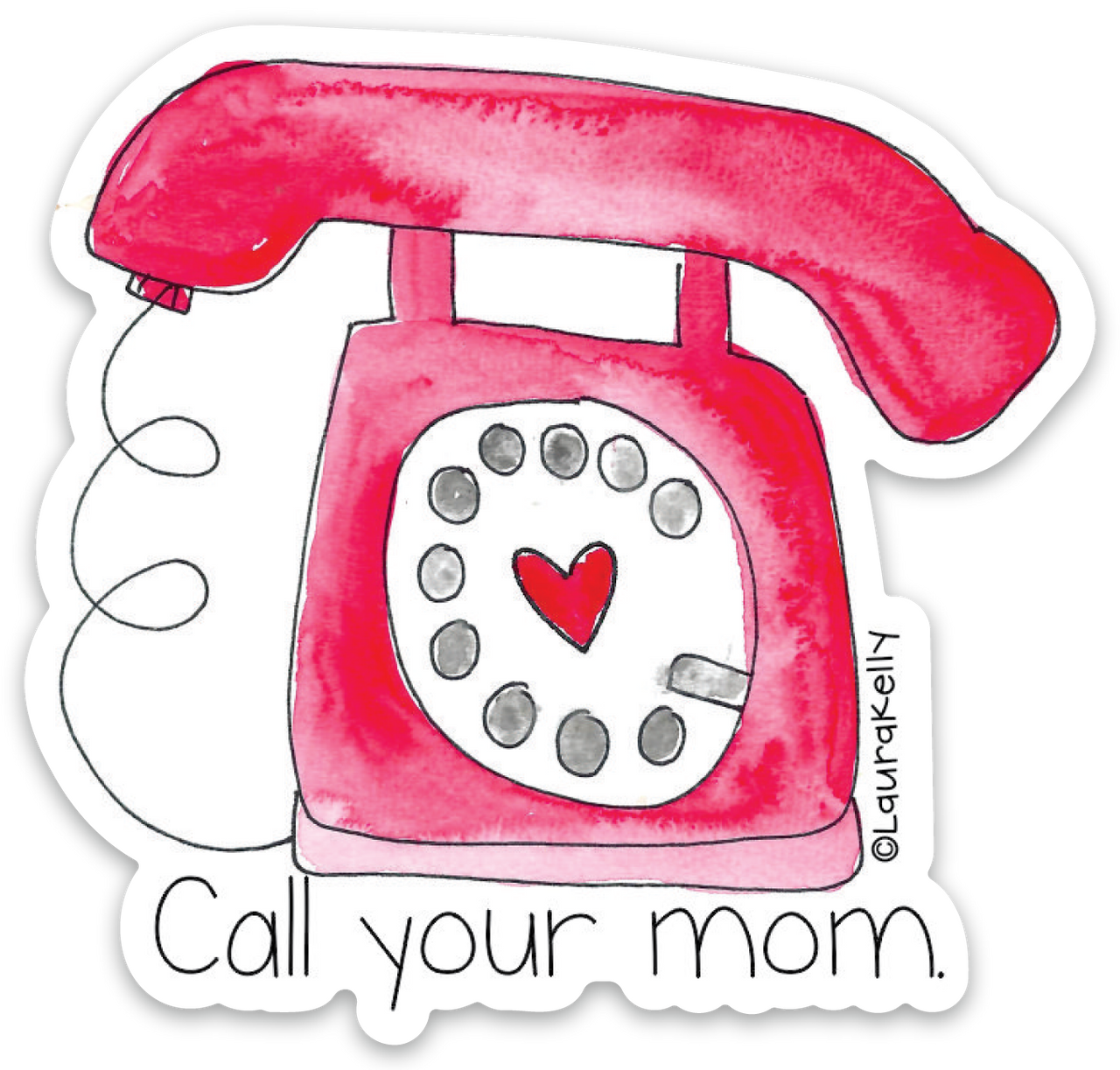 VINYL STICKER-CALL MOM