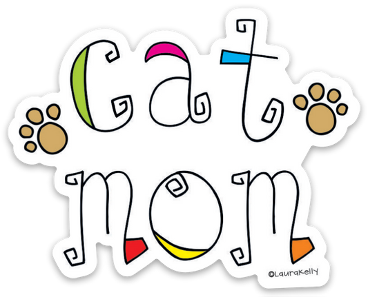 Vinyl Sticker - Cat Mom