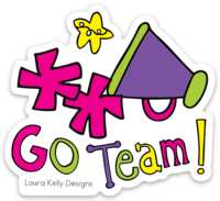 GO TEAM VINYL STICKER