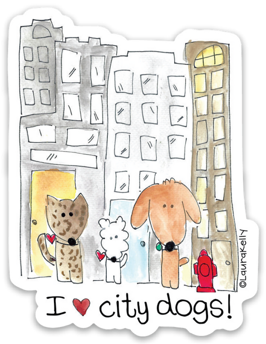 Vinyl Sticker-CITYDOGS