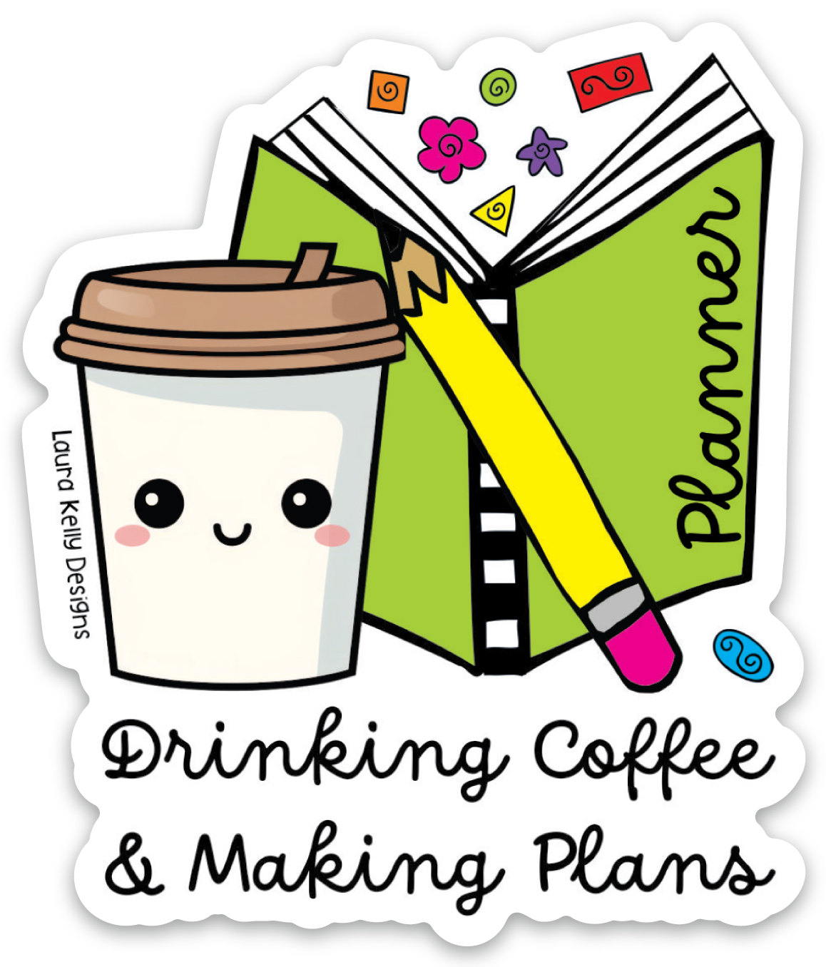 Vinyl Sticker - COFFEE PLAN
