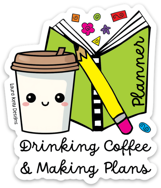 Vinyl Sticker - COFFEE PLAN