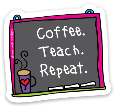 Vinyl Sticker-COFFEEREPEAT
