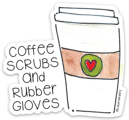 VINYL STICKER-COFFEESCRUBS