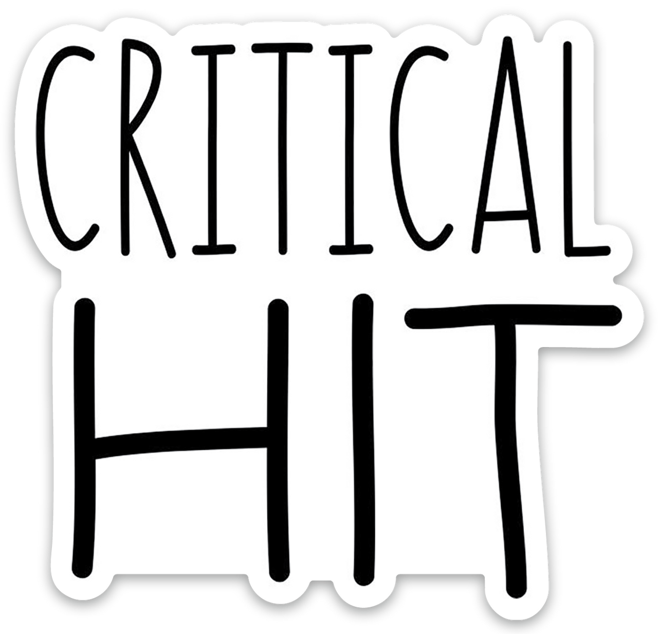 Vinyl Sticker-CRITICAL HIT
