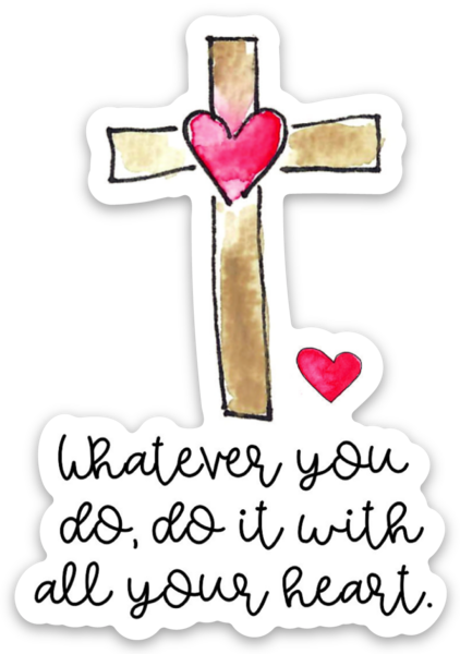 Vinyl Sticker - Cross