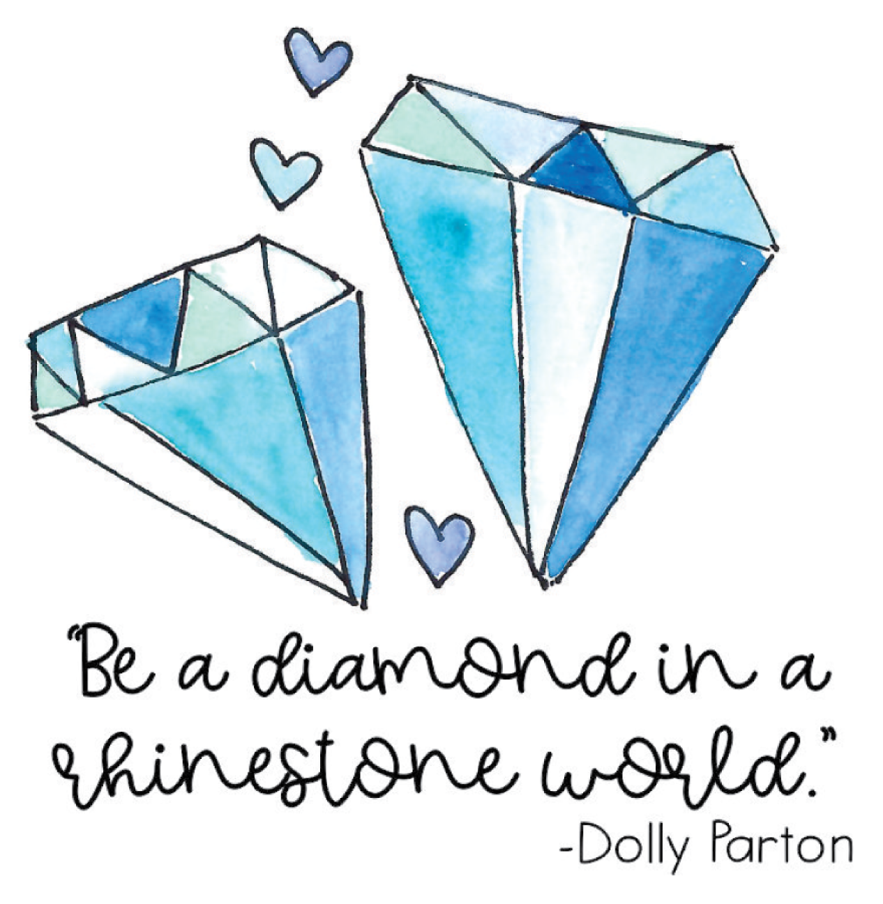 BE A DIAMOND VINYL STICKER
