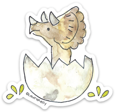 Vinyl Sticker - Dino Baby